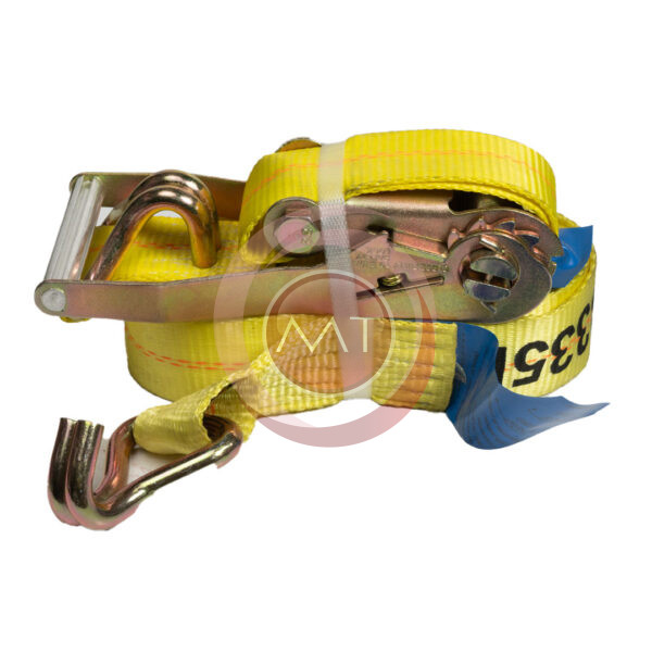 CINTA DE AMARRE 2" X 8 MTS CON RACHE GANCHO J